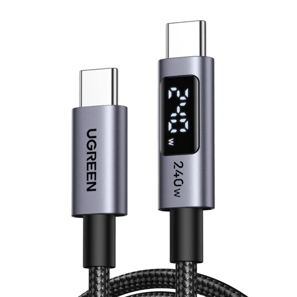 Image 1 for UGREEN 240W USB Type-C Cable with LED Display 2M
