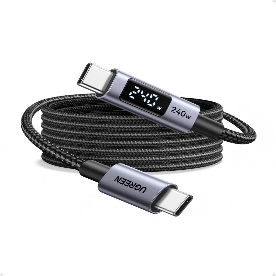 Image 2 for UGREEN 240W USB Type-C Cable with LED Display 2M