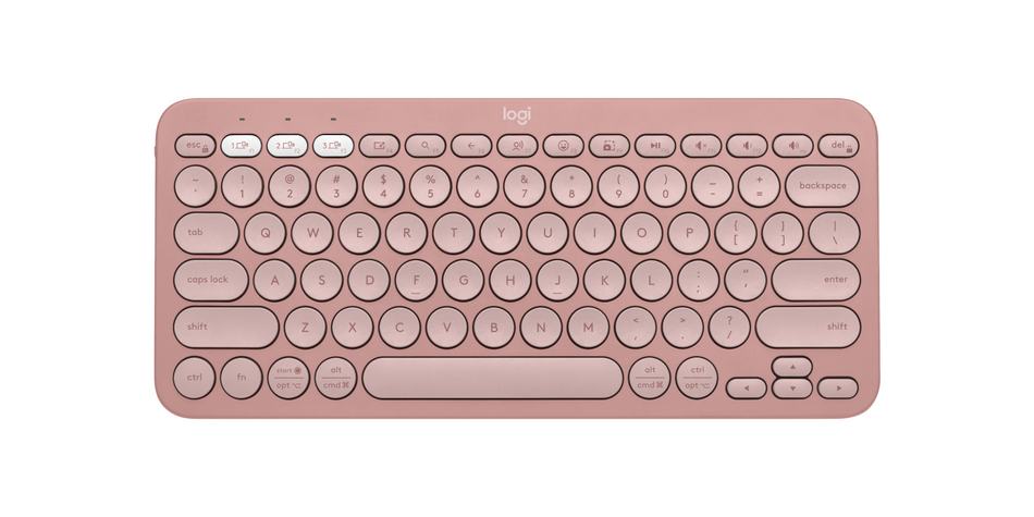 LOGI Pebble Keys 2 K380s - TONAL ROSE - US INTL - BT
