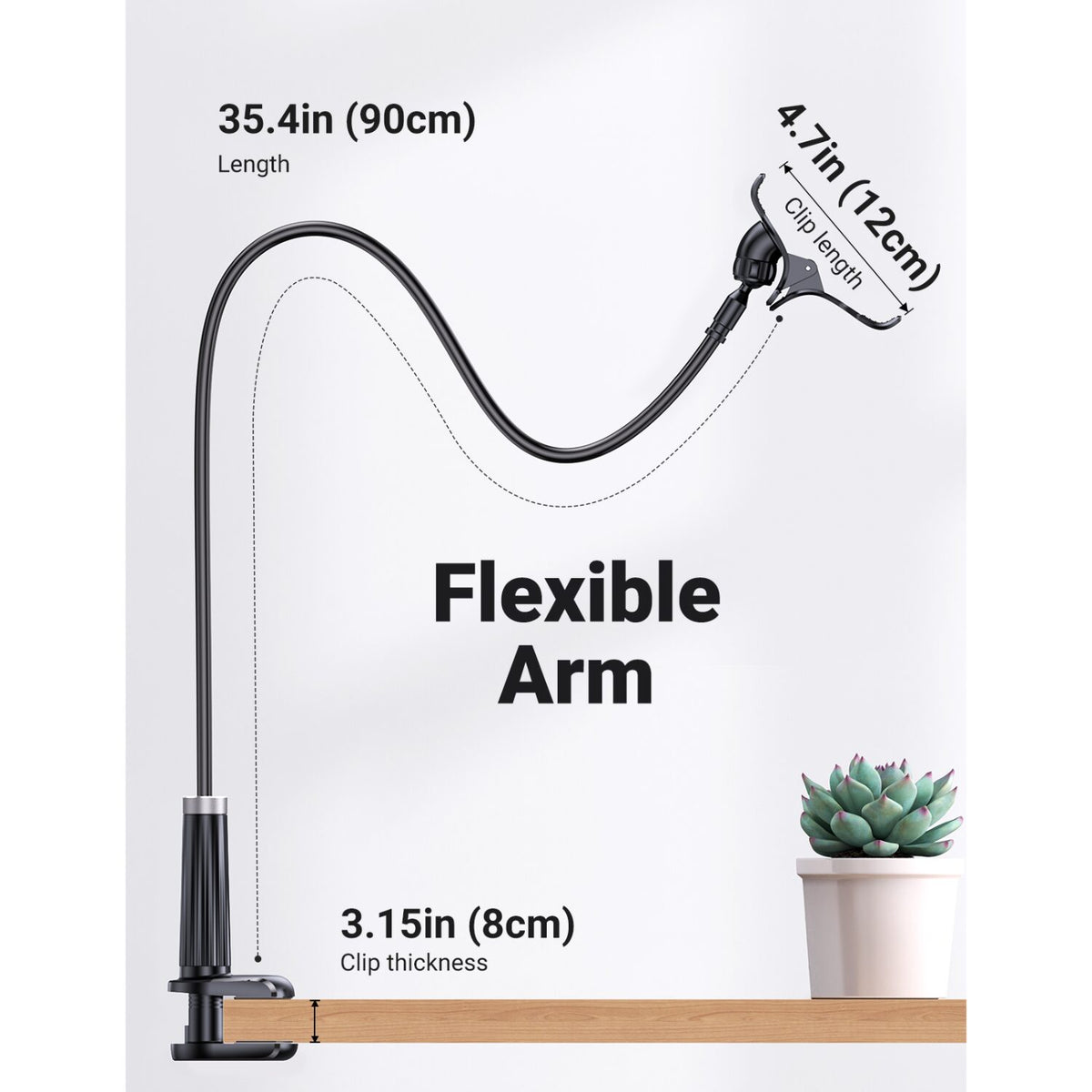 Image 2 for UGREEN Multifunction Gooseneck Phone Stand
