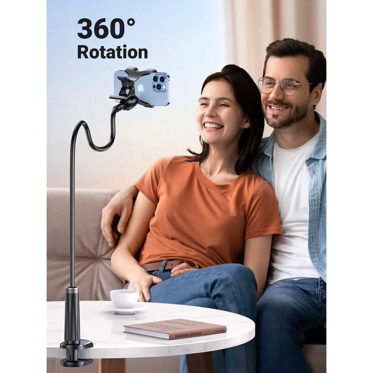 Image 3 for UGREEN Multifunction Gooseneck Phone Stand