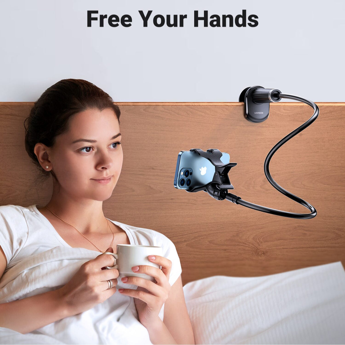 Image 4 for UGREEN Multifunction Gooseneck Phone Stand