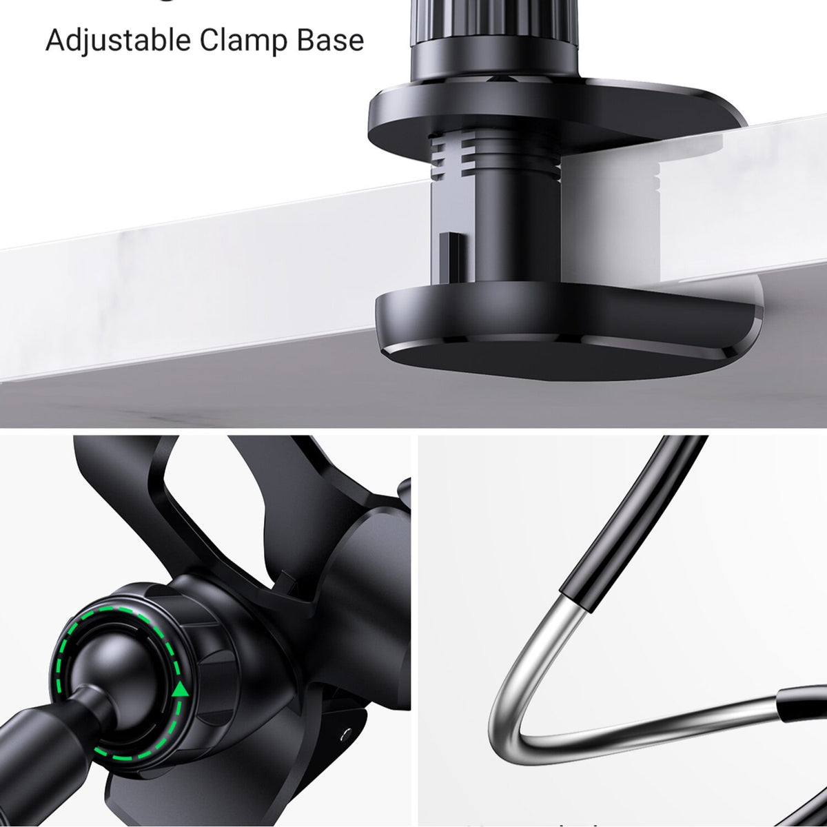 Image 7 for UGREEN Multifunction Gooseneck Phone Stand