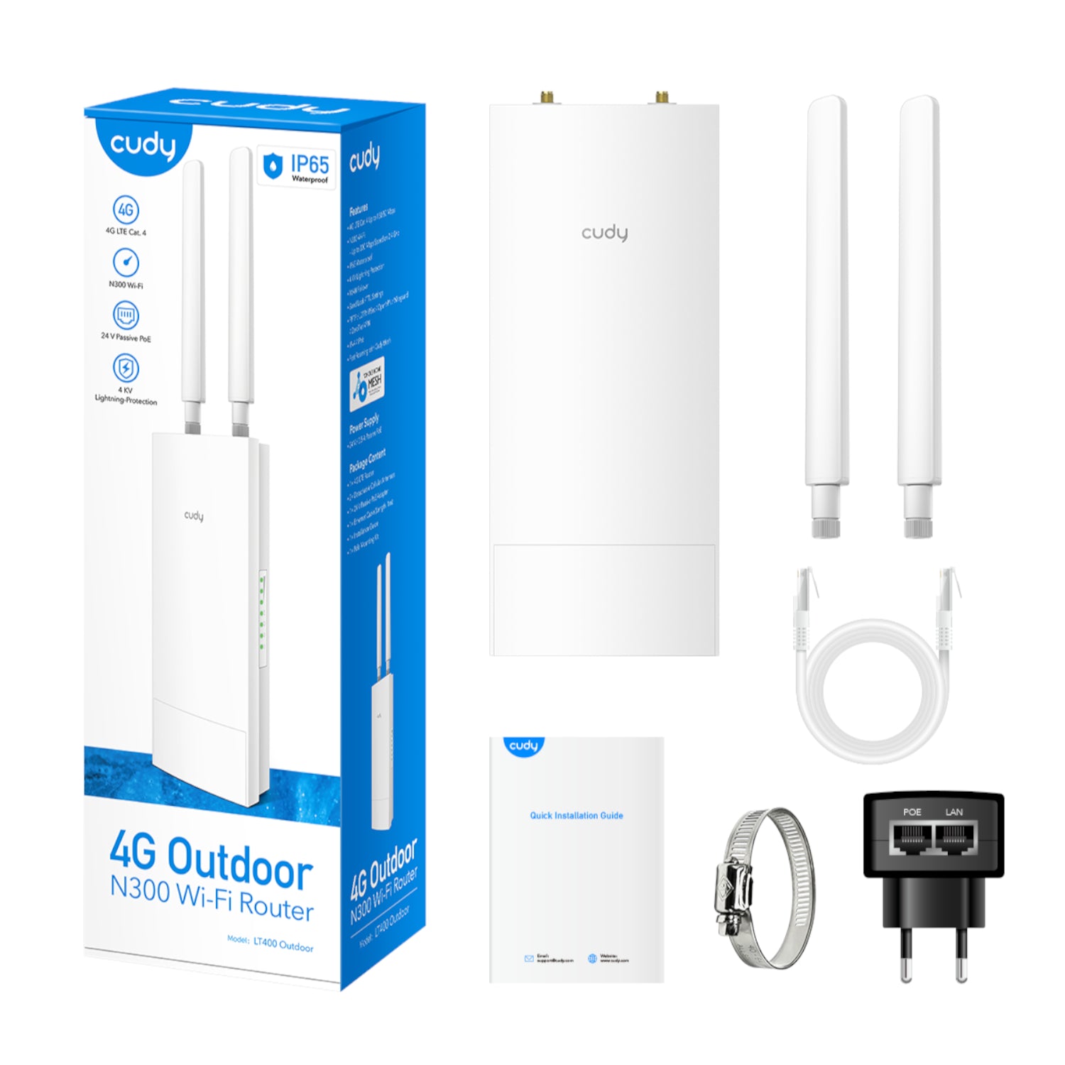Image 5 for Cudy LT400 4G LTE N300 300Mbps Wi-Fi Outdoor Router