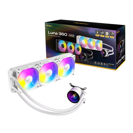Image 7 for Antec Luna 360 ARGB CPU Liquid Cooler - White