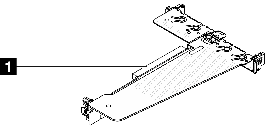 Lenovo ThinkSystem 1U PCIe G4 Riser Kit for SR630V3