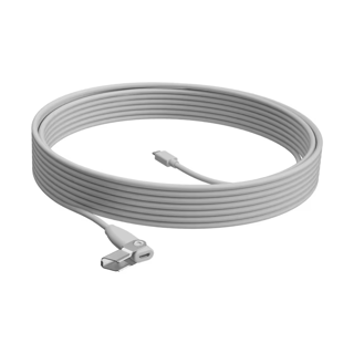 Logitech Rally Mic Pod Extension Cable - 10m - White (952-000047)