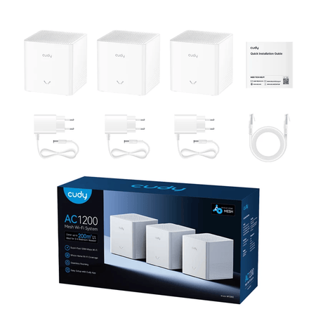 Image 4 for CUDY AC1200 Mesh Wi-Fi System 3 Pack