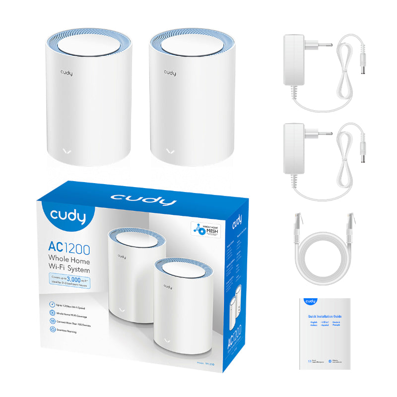 Image 5 for Cudy AC1200 Wi-Fi Mesh Kit 2 Pack