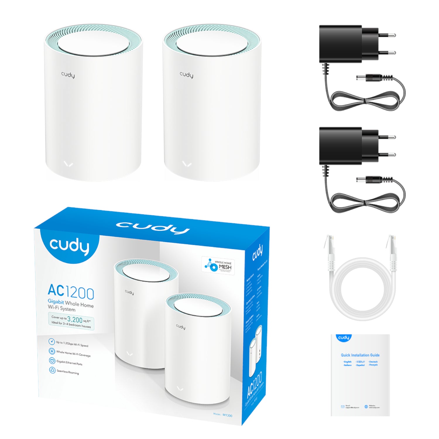 Image 5 for Cudy AC1200 Wi-Fi Mesh Kit 2 Pack With Gigabit