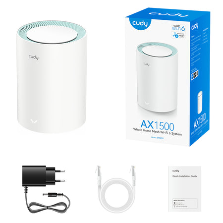 Image 2 for Cudy AX1500 Gigabit Mesh Wi-Fi 6 System – 1 Pack