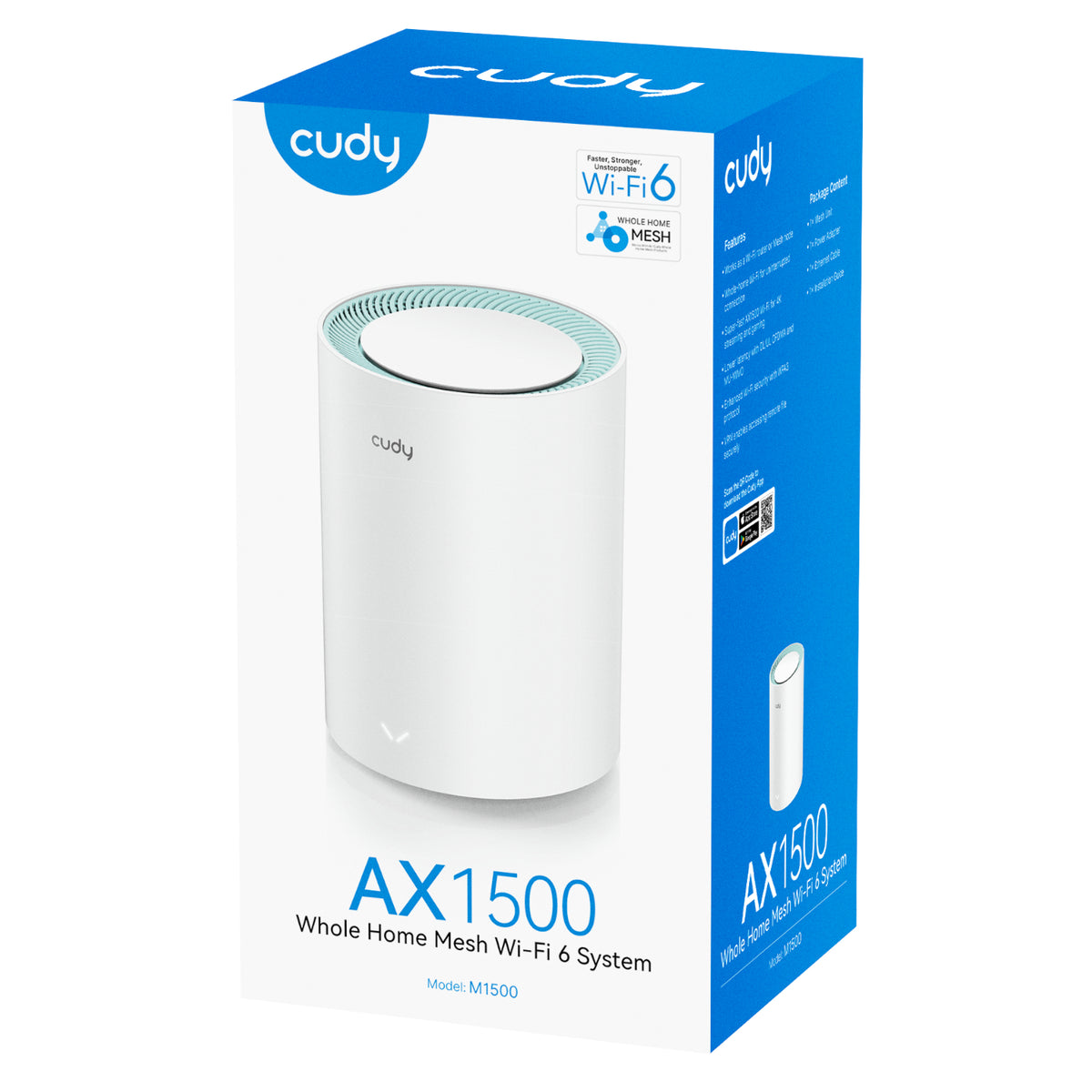 Image 3 for Cudy AX1500 Gigabit Mesh Wi-Fi 6 System – 1 Pack