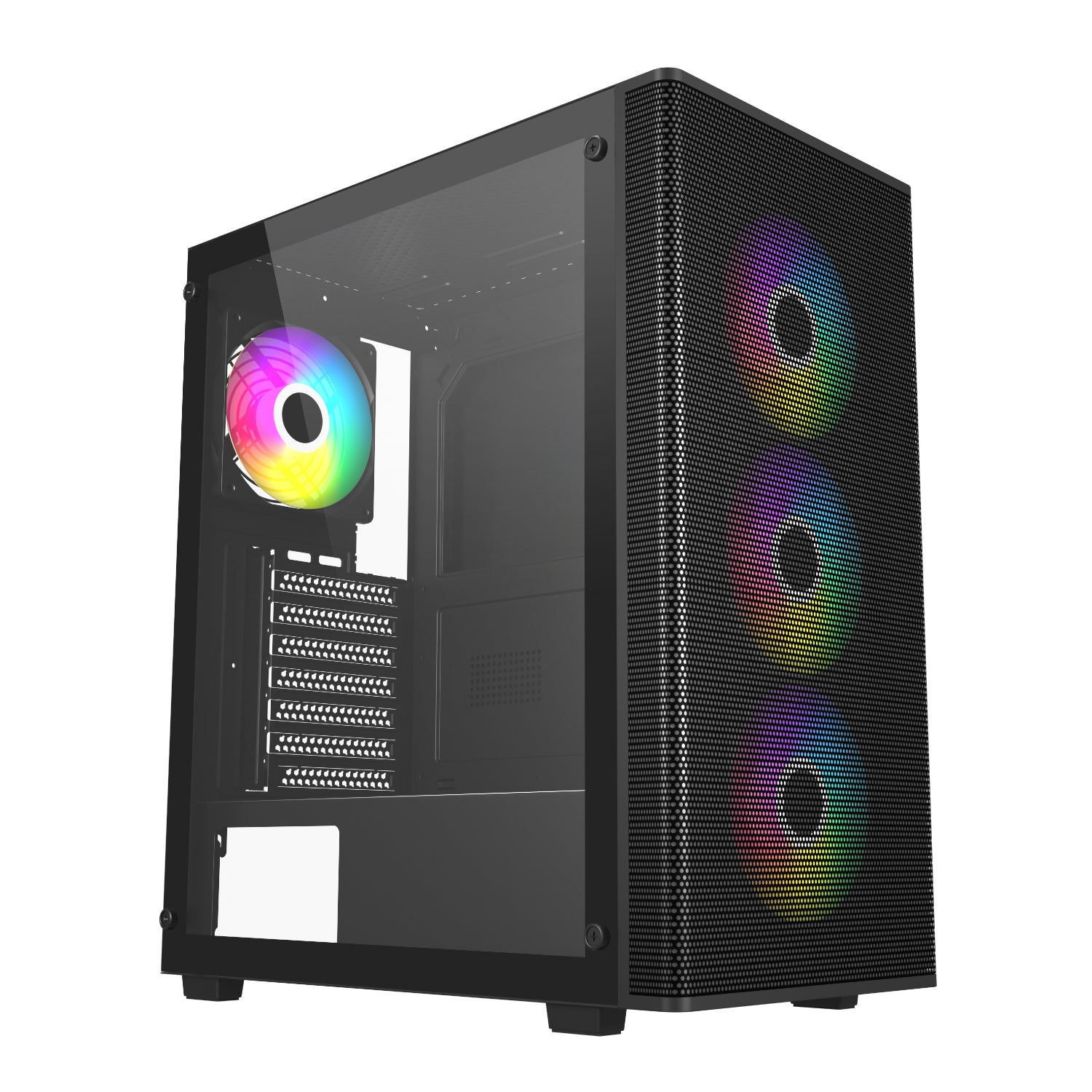 Image 1 for FSP M220 ATX Mid Tower Gaming Chassis - Black