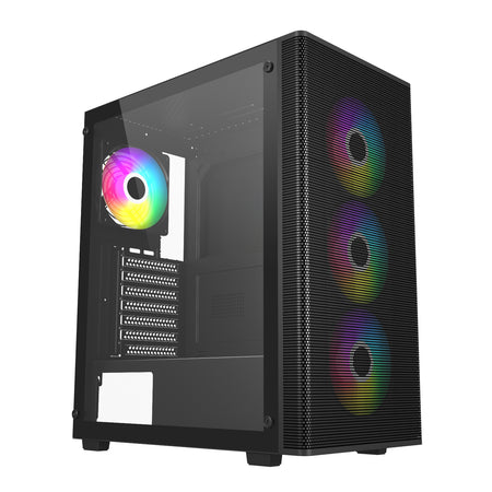 Image 1 for FSP M220 ATX Mid Tower Gaming Chassis - Black