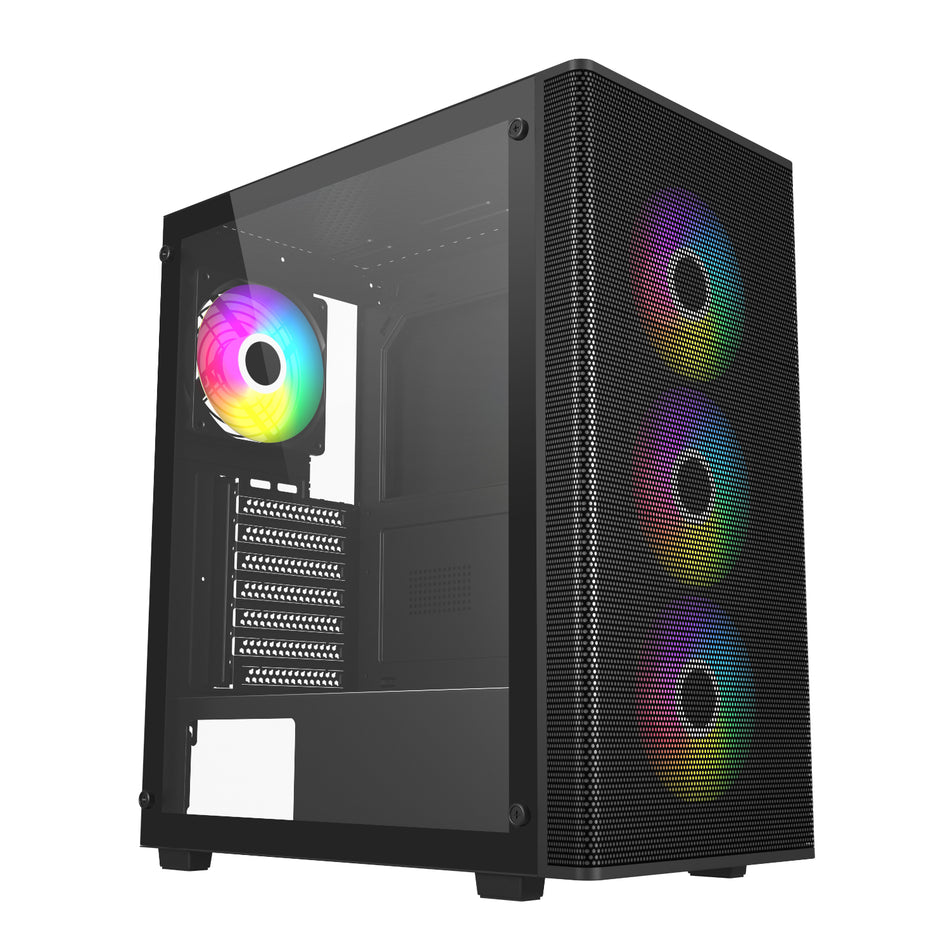 Image 1 for FSP M220 ATX Mid Tower Gaming Chassis - Black