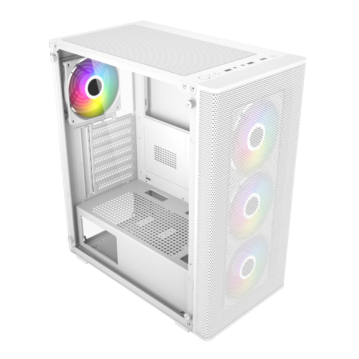 Image 4 for FSP M220 ATX Mid Tower Gaming Chassis - White