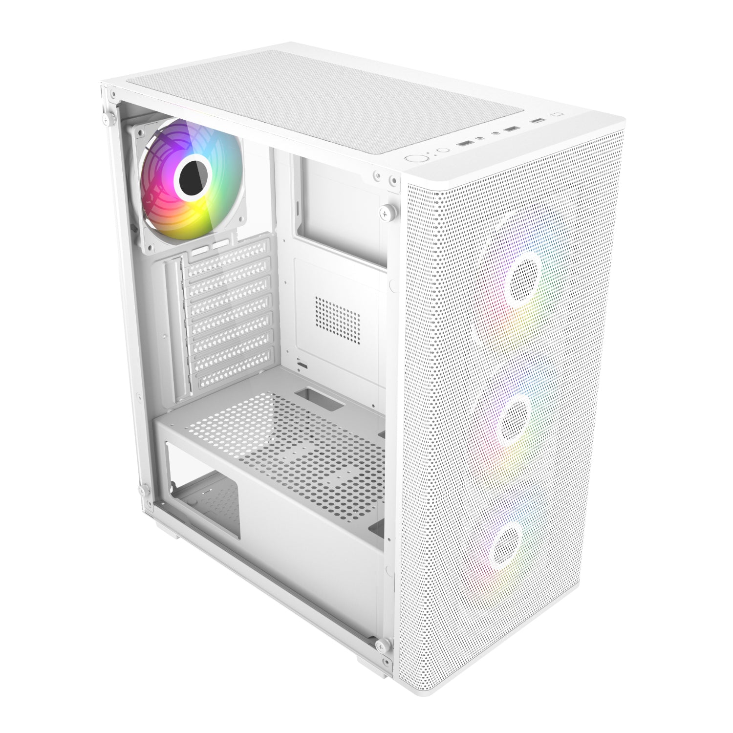 Image 4 for FSP M220 ATX Mid Tower Gaming Chassis - White