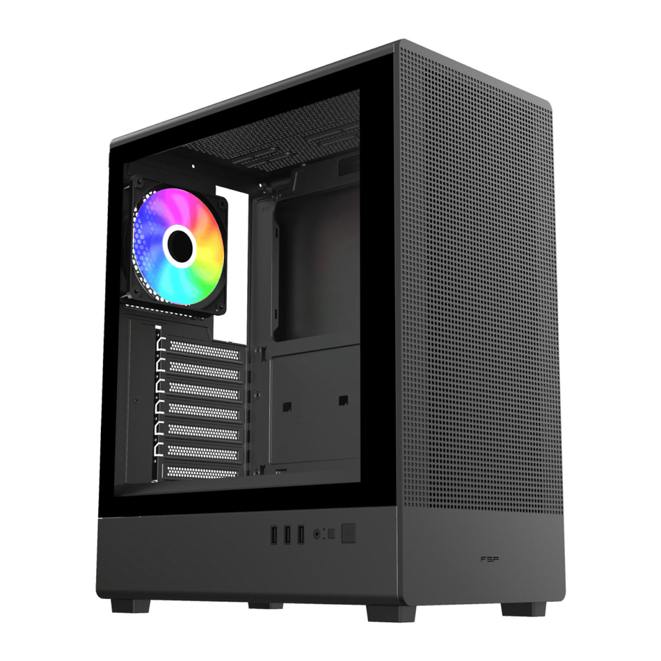 Image 1 for FSP M221-BA ATX Mid Tower Gaming Chassis - Black