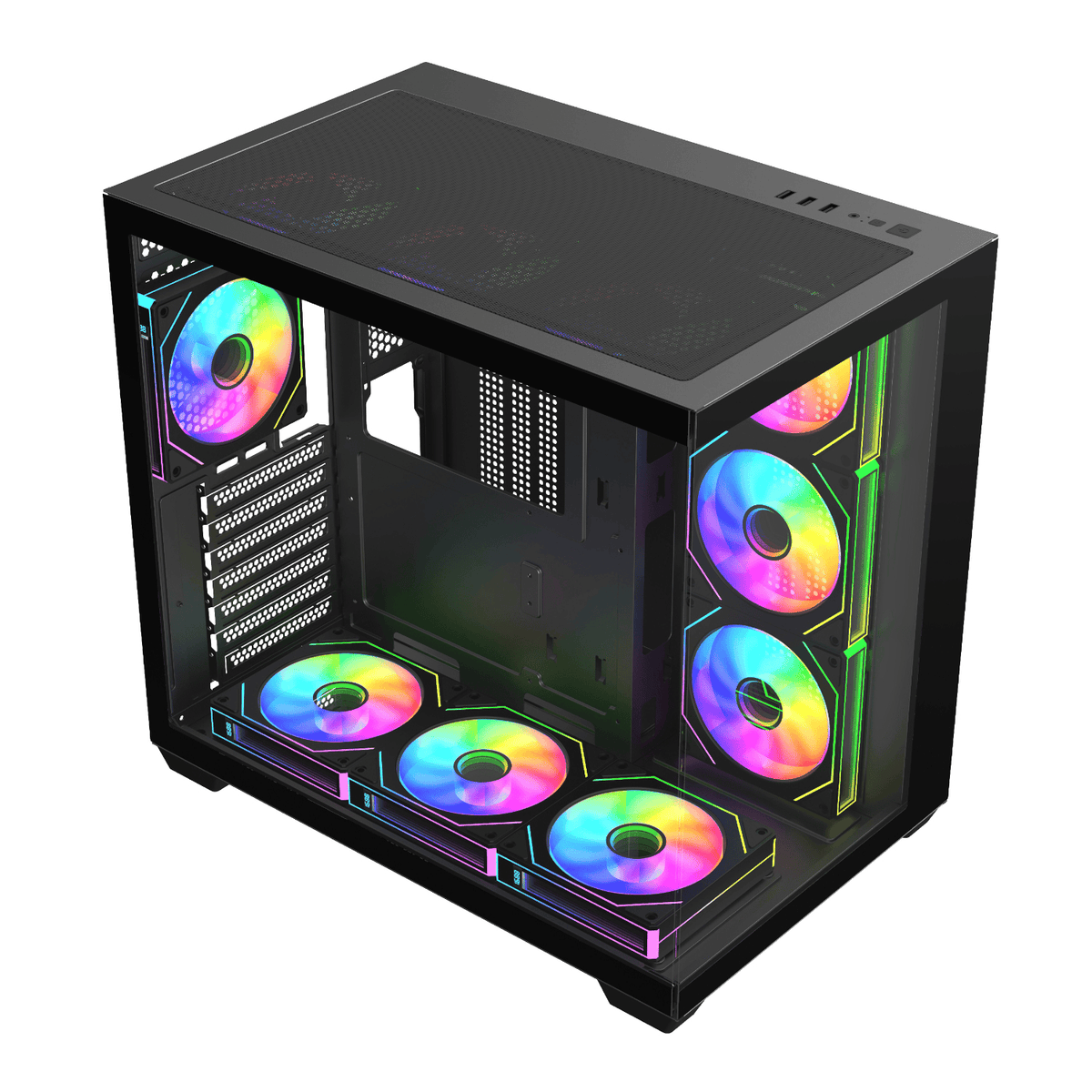 Image 4 for FSP M341 ARGB ATX Mid Tower Gaming Chassis - Black