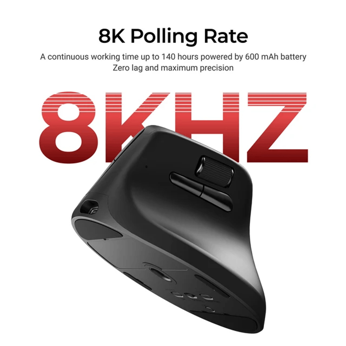 Image 9 for Keychron M5-A29 1K Wireless Mouse (BT/2.4GHz/Wired) - Black