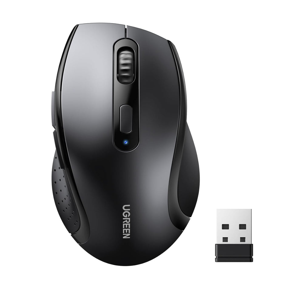 Image 1 for UGREEN M511 Ergonomic 2.4GHz Wireless Mouse - Black