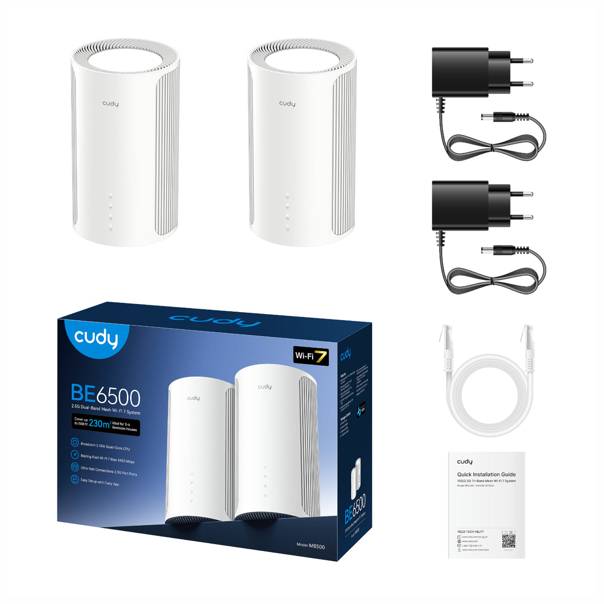 Image 5 for Cudy BE6500 2.5G Mesh Wi-Fi 7 System – 2 Pack