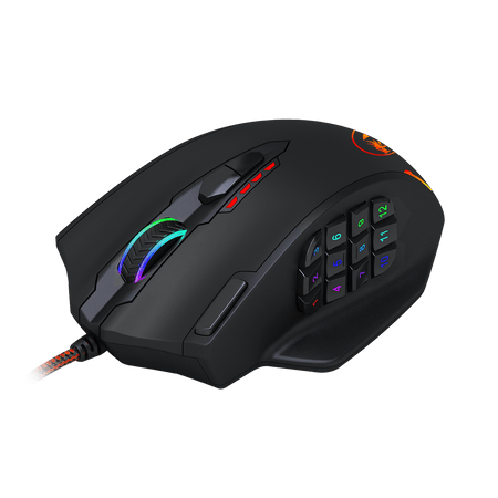 Image 1 for REDRAGON IMPACT 12400DPI MMO Gaming Mouse - Black