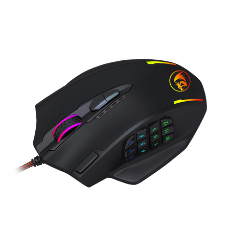 Image 4 for REDRAGON IMPACT 12400DPI MMO Gaming Mouse - Black