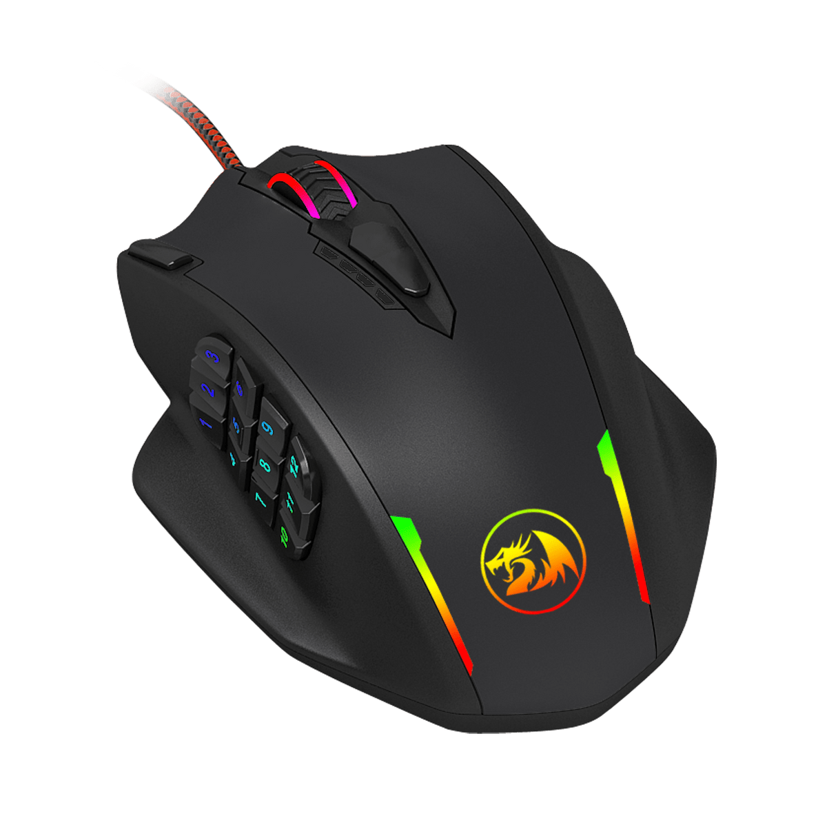 Image 5 for REDRAGON IMPACT 12400DPI MMO Gaming Mouse - Black
