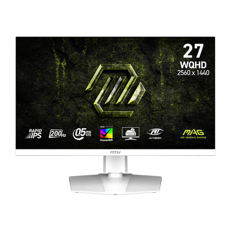Image 1 for MSI MAG 274QRFW E20 27" WQHD 200Hz IPS Gaming Monitor - White