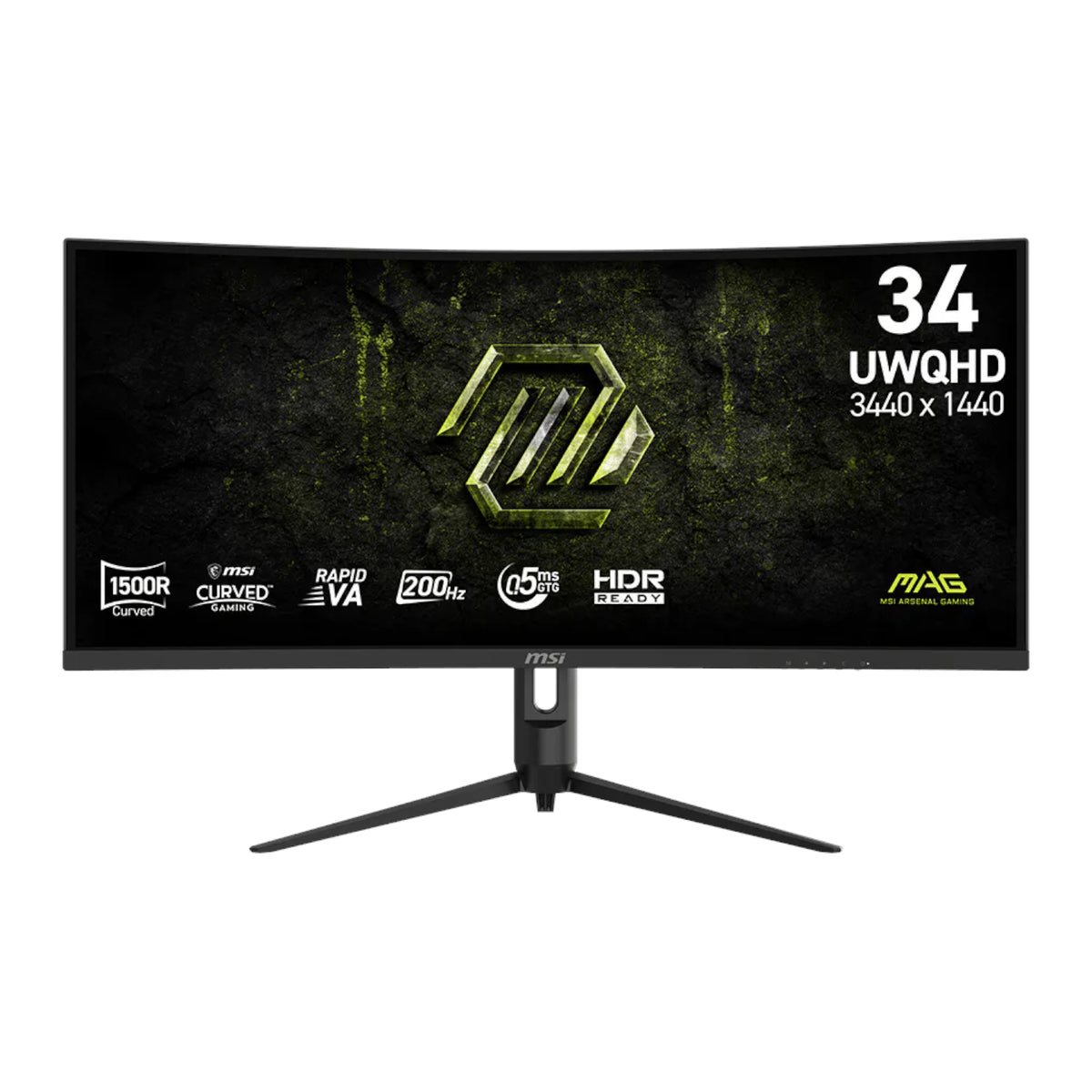Image 1 for MSI MAG 342CQRF E20 34" UWQHD 200Hz VA Curved Gaming Monitor