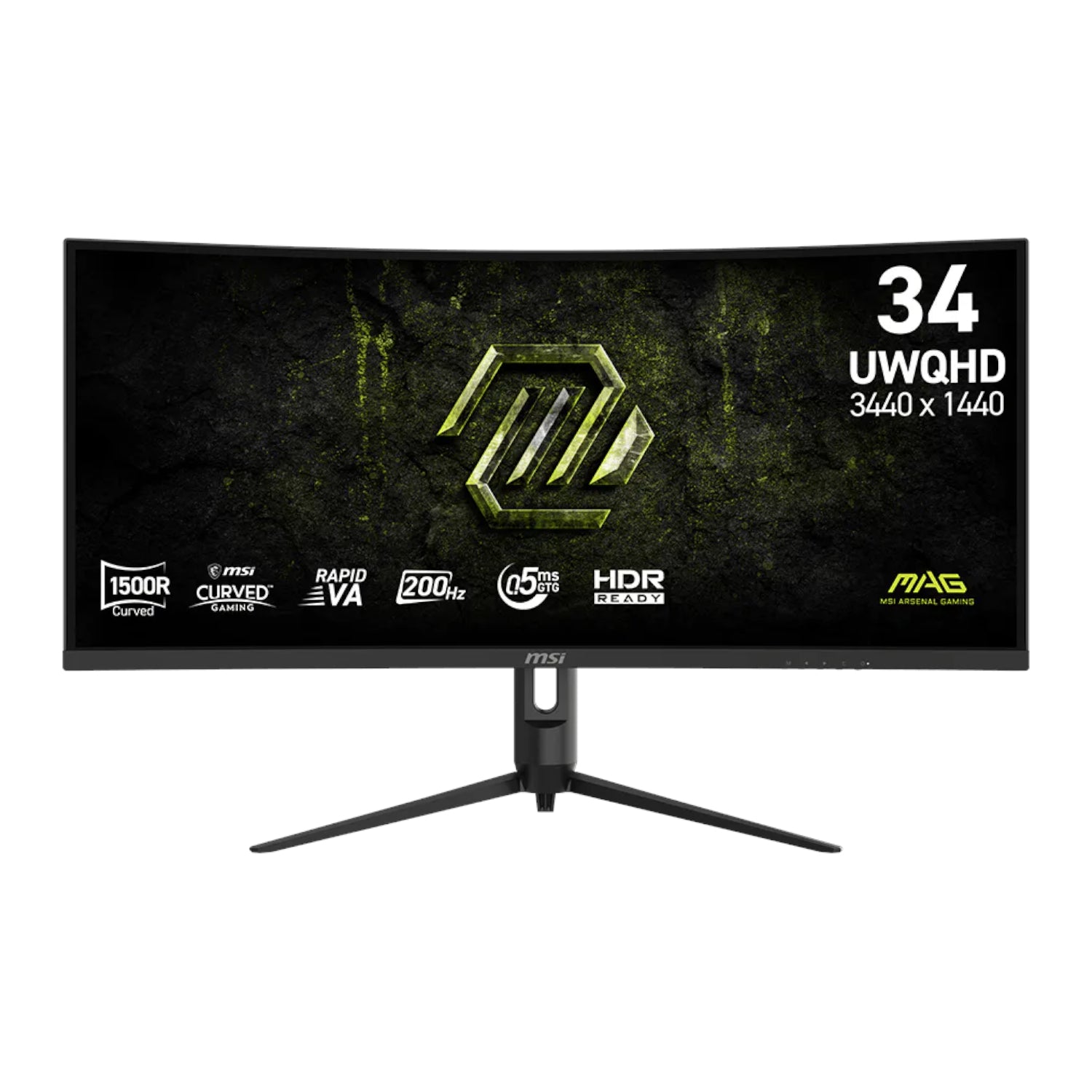 Image 1 for MSI MAG 342CQRF E20 34" UWQHD 200Hz VA Curved Gaming Monitor