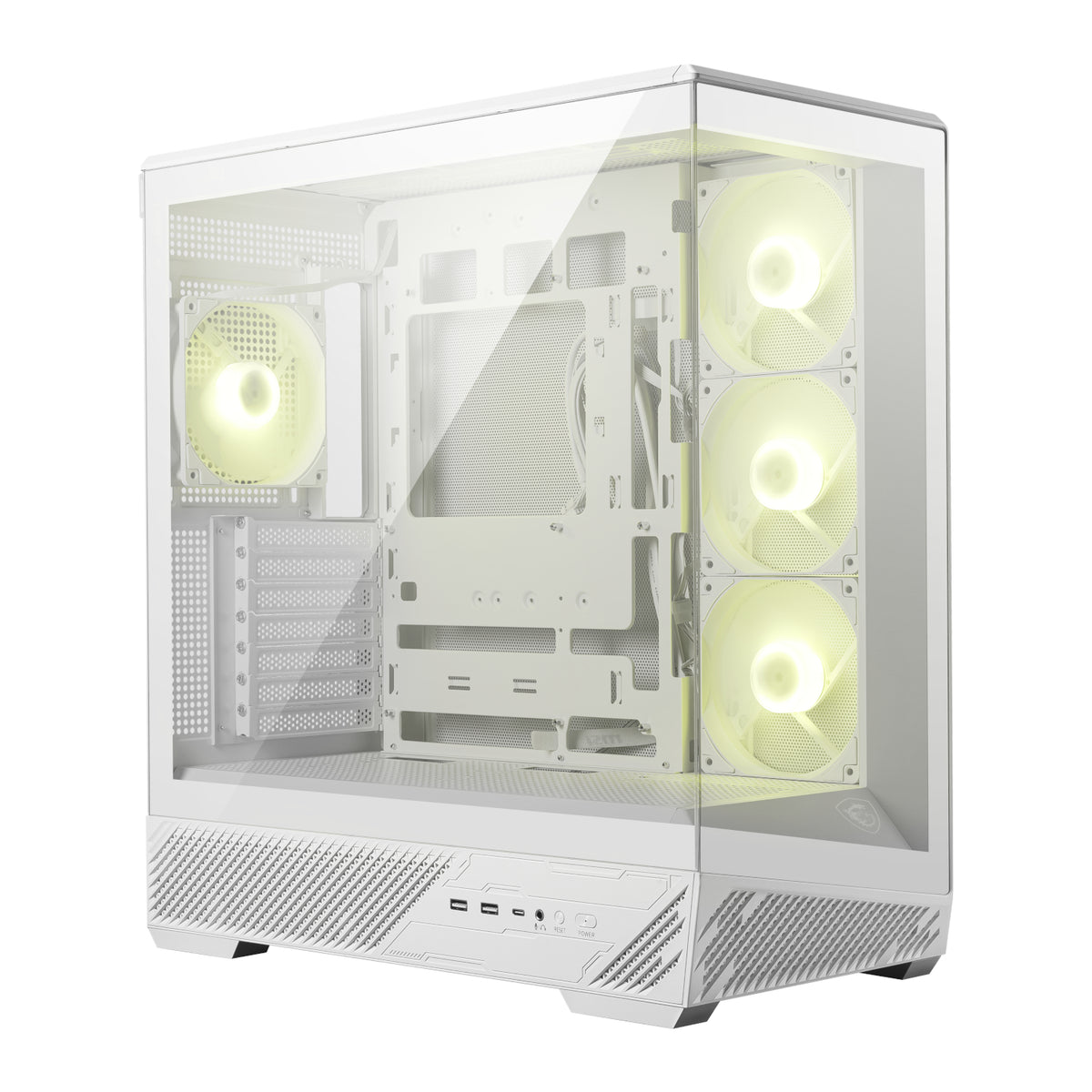 Image 1 for MSI MAG PANO 130R PZ ATX Gaming Chassis - White