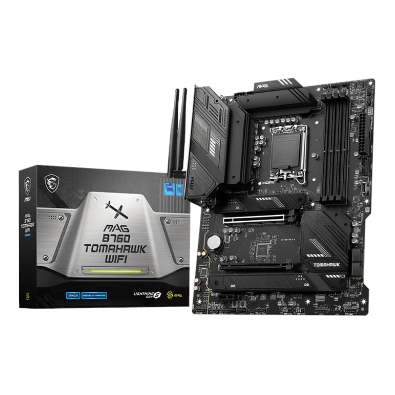 Image 1 for MSI MAG B760 TOMAHAWK WIFI DDR5 Intel LGA1700 ATX Gaming Motherboard