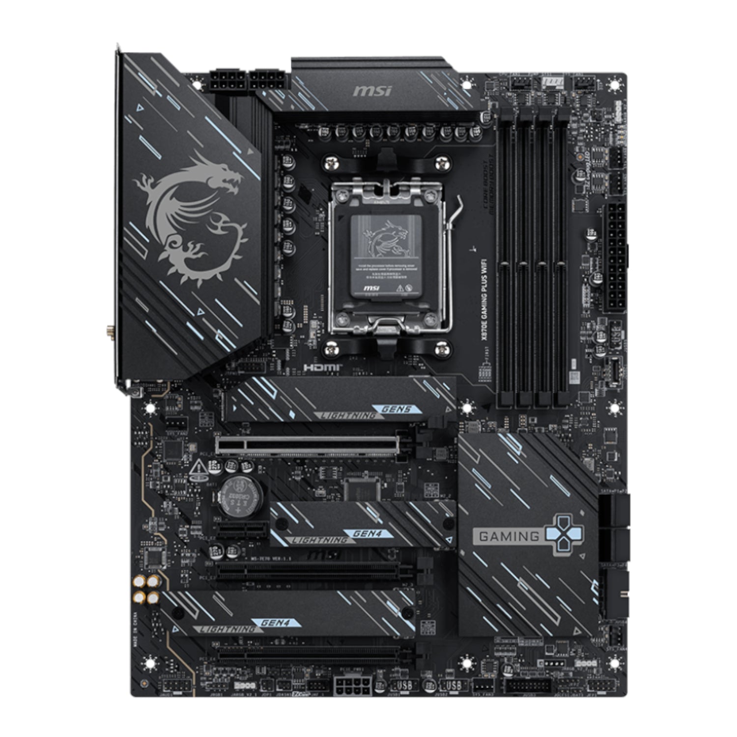 Image 2 for MSI X870E Gaming Plus WIFI AM5 ATX Gaming Motherboard