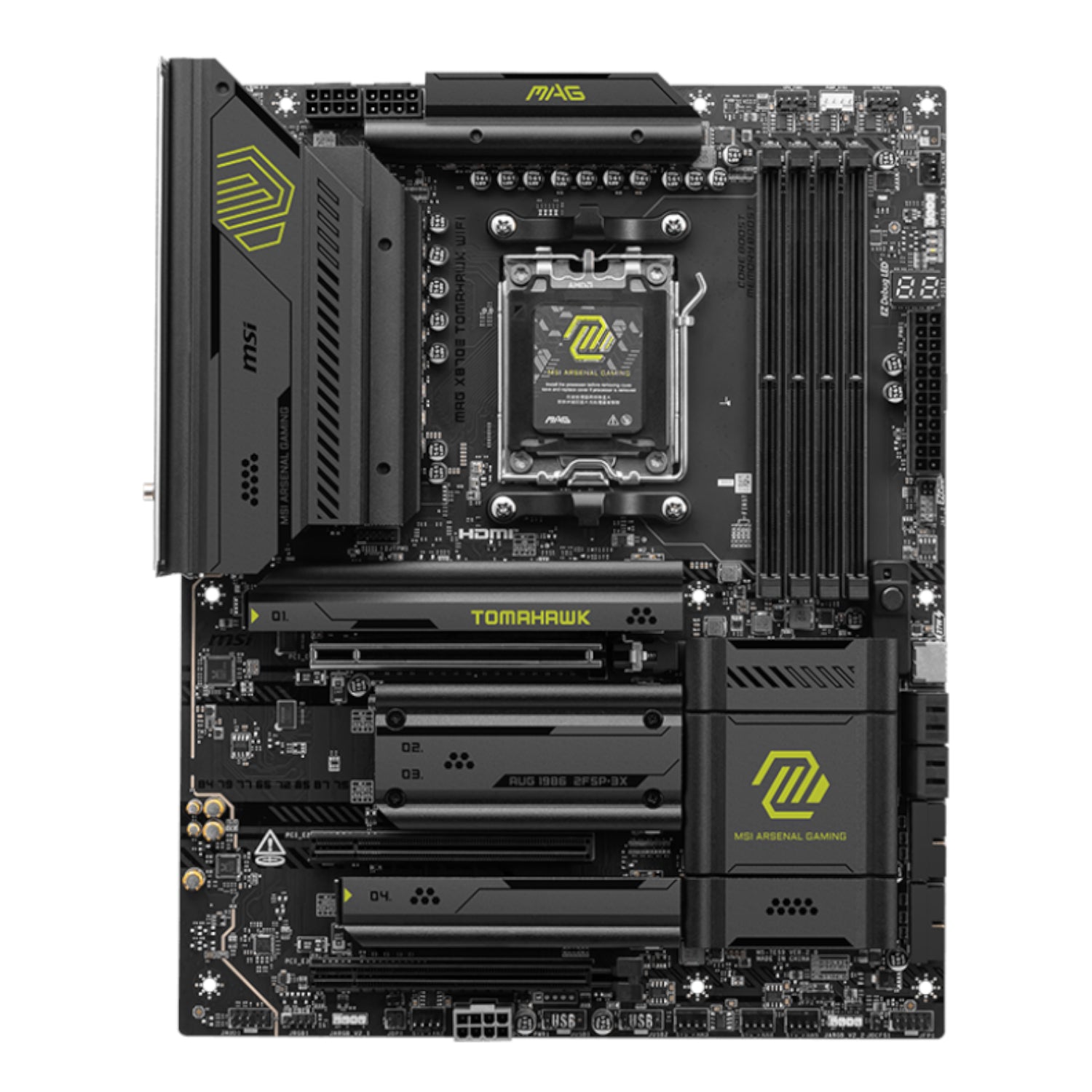 Image 2 for MSI MAG X870E TOMAHAWK WIFI AM5 ATX DDR5 Gaming Motherboard