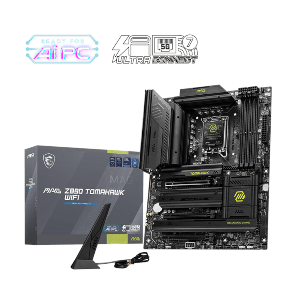 Image 1 for MSI MAG Z890 TOMAHAWK WIFI Intel LGA1851 ATX Gaming Motherboard