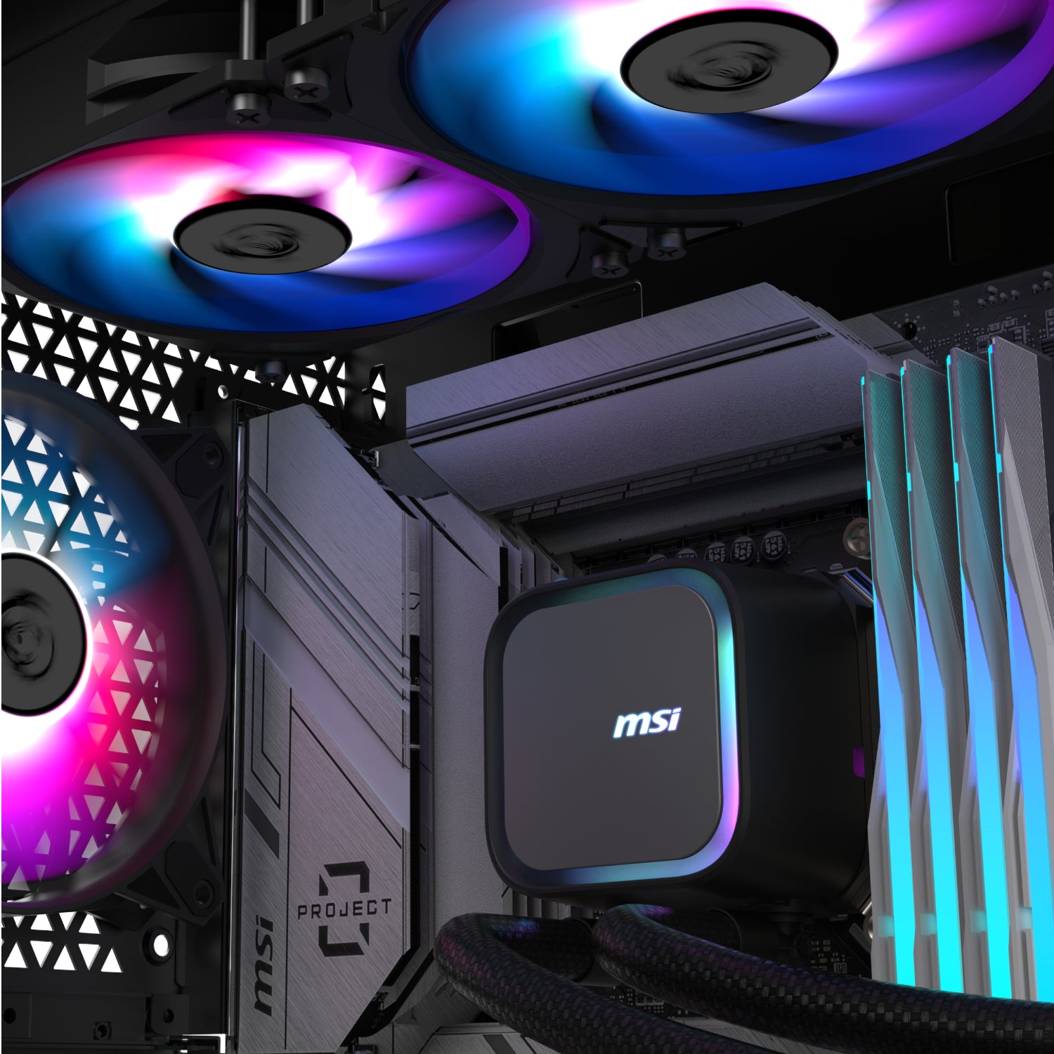 Image 5 for MSI MAG Coreliquid A13 240 AIO Liquid CPU Cooler - Black