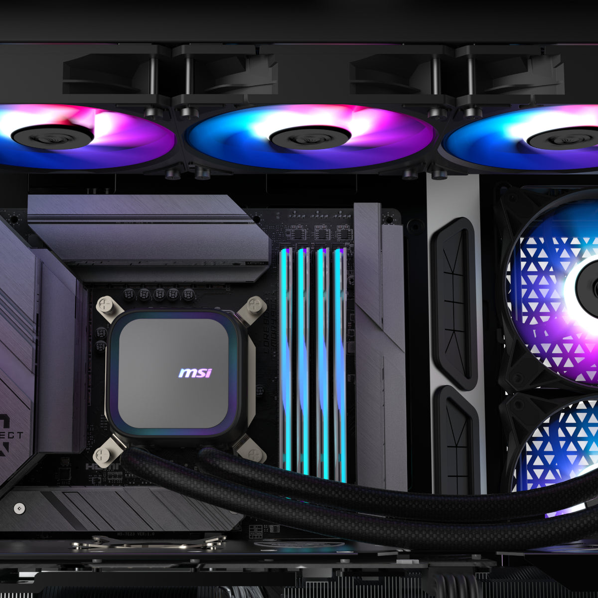 Image 4 for MSI MAG Coreliquid A13 360 AIO Liquid CPU Cooler - Black