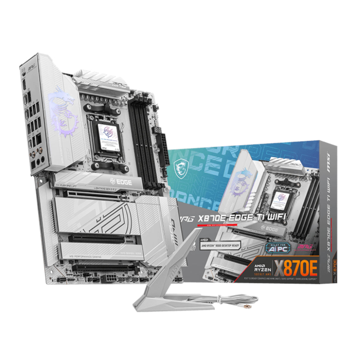Image 1 for MSI MPG X870E EDGE TI WIFI AM5 ATX DDR5 Gaming Motherboard