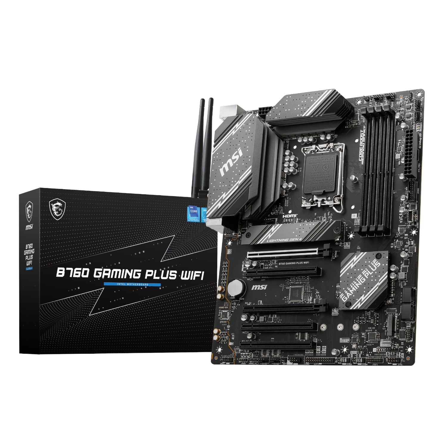 Image 1 for MSI B760 GAMING PLUS WIFI DDR5 LGA1700 ATX Motherboard
