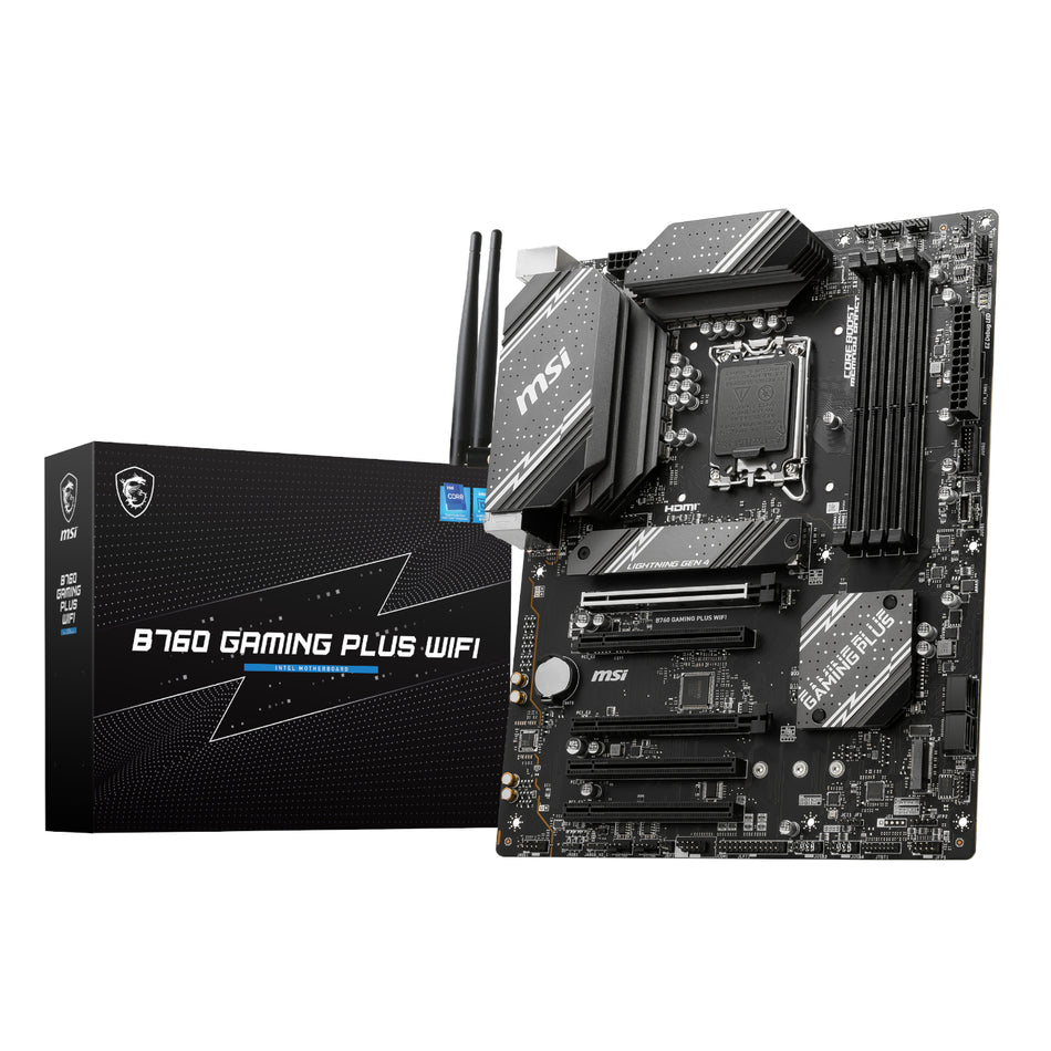 Image 1 for MSI B760 GAMING PLUS WIFI DDR5 LGA1700 ATX Motherboard