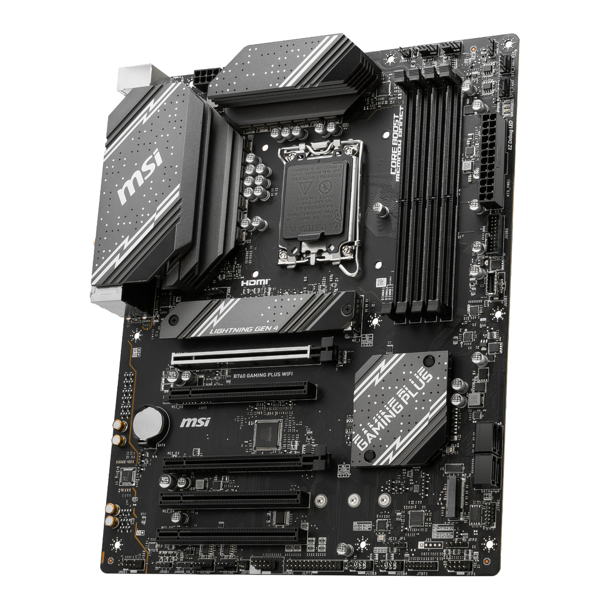 Image 3 for MSI B760 GAMING PLUS WIFI DDR5 LGA1700 ATX Motherboard