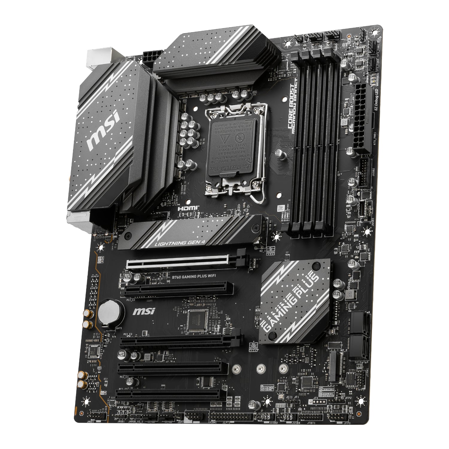 Image 3 for MSI B760 GAMING PLUS WIFI DDR5 LGA1700 ATX Motherboard