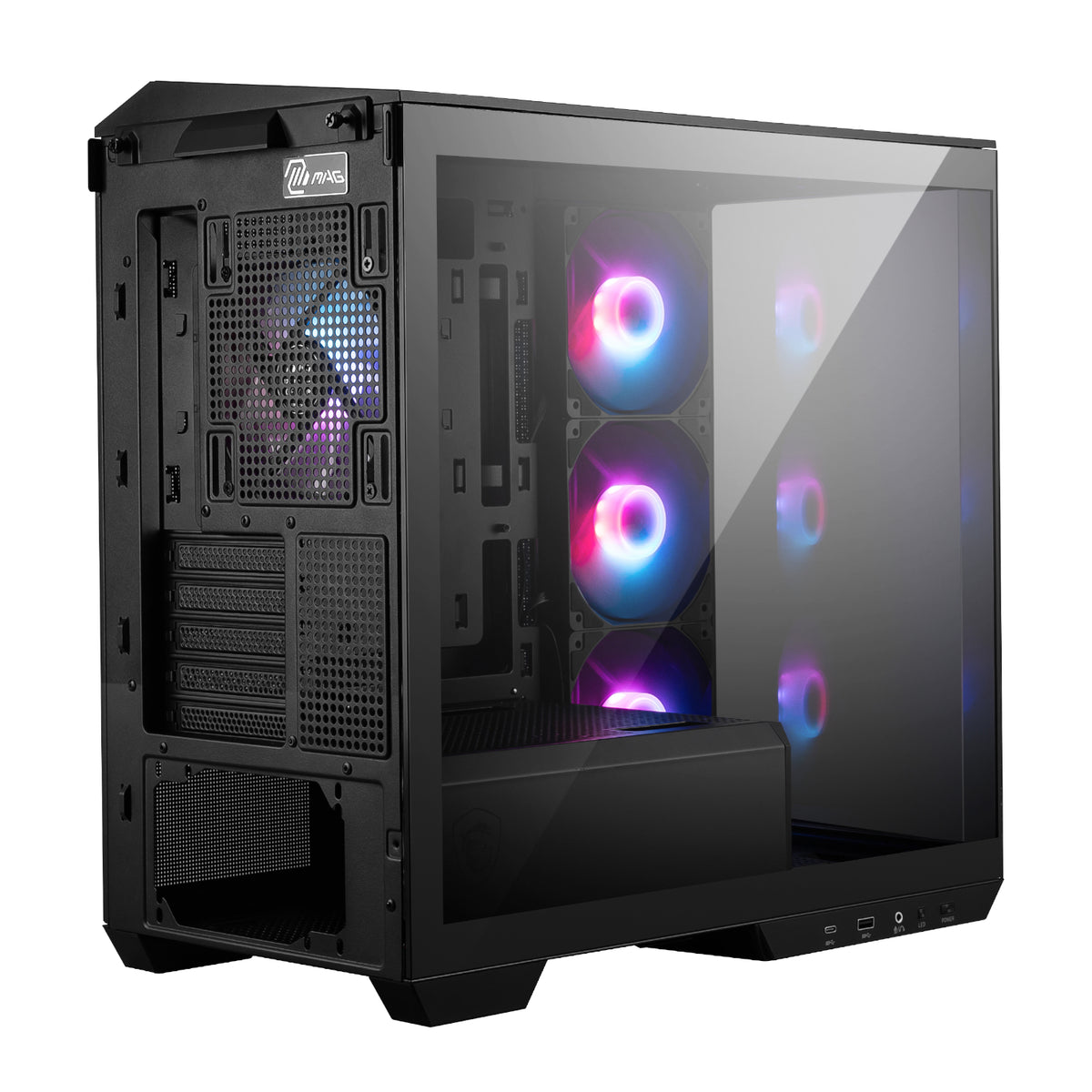 Image 5 for MSI MAG PANO M100R PZ M-ATX ARGB Gaming Chassis - Black