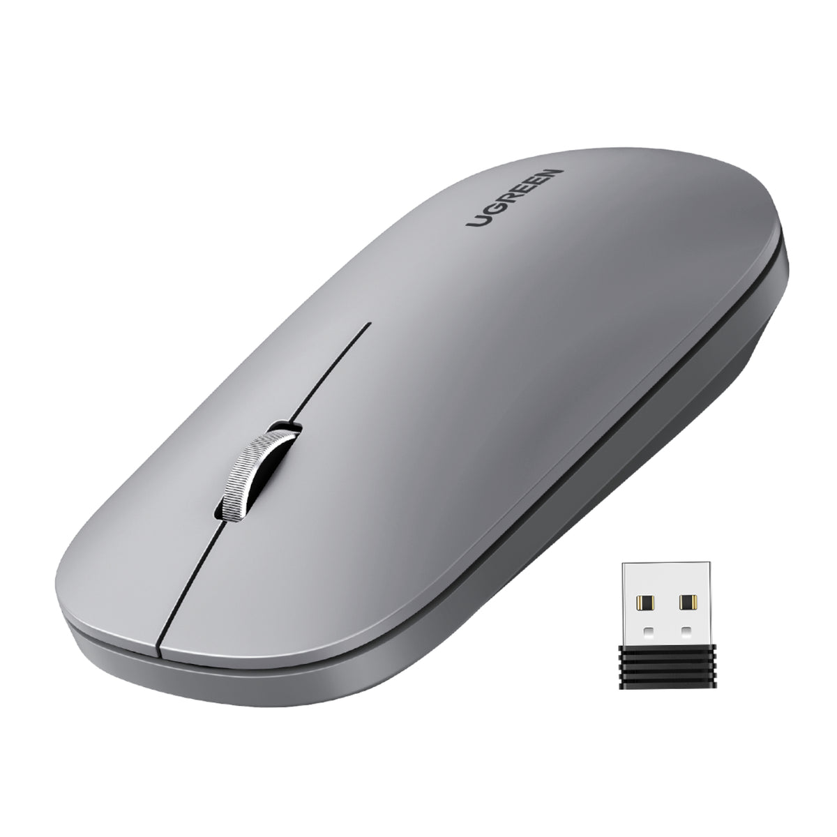 Image 1 for UGREEN Portable 2.4GHz Wireless Mouse - Grey