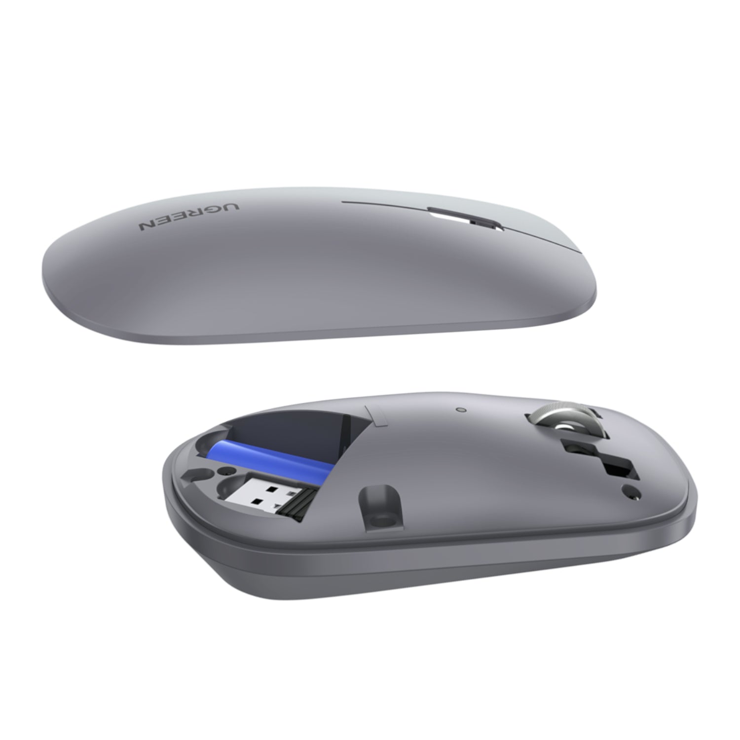 Image 3 for UGREEN Portable 2.4GHz Wireless Mouse - Grey