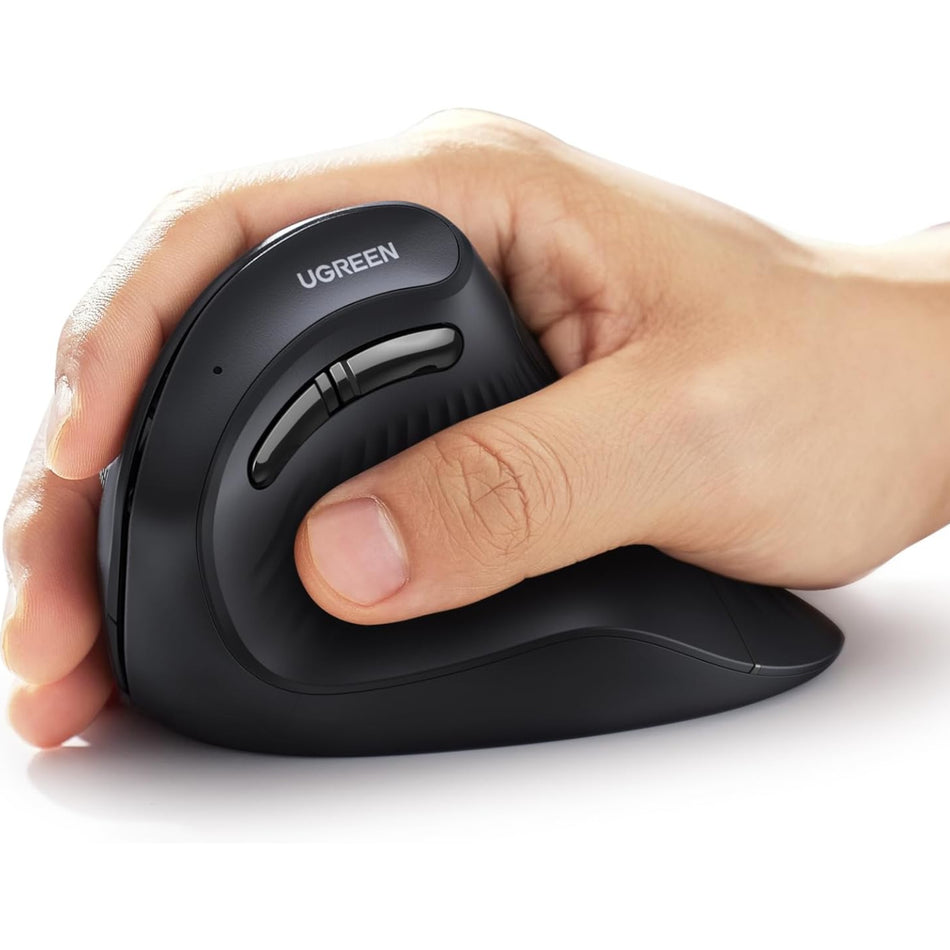 Image 2 for UGREEN Multi-Mode Vertical Mouse Bluetooth and 2.4G Wireless–Black