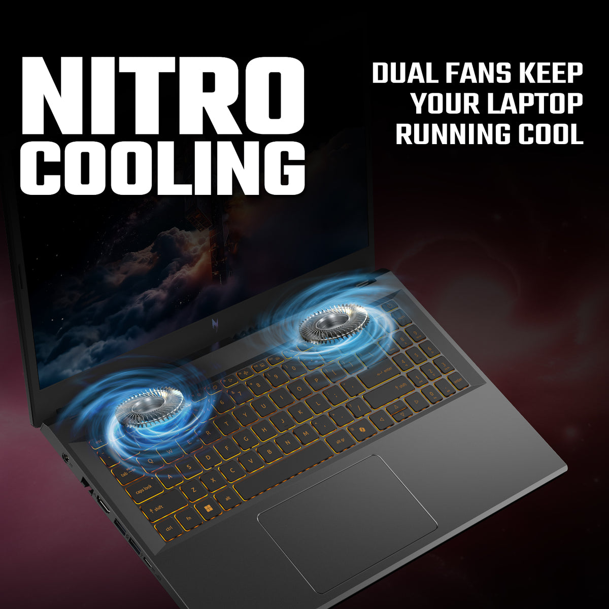Image 12 for Acer NITRO V 15 Gaming Laptop 15.6″ | Intel Core 7 240H | 16GB | 512GB | RTX 4050 6GB | Windows 11 Home