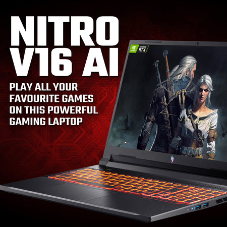 Image 10 for Acer NITRO V 16 Gaming Laptop 16″ | AMD Ryzen 5 | 16GB |1TB | RTX 5060 8GB | Windows 11 Home